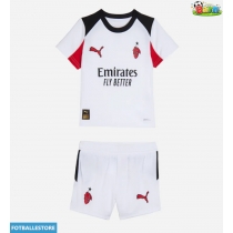 AC Milan Christian Pulisic #11 Bortedraktsett Barn 2025-26 Kortermet (+ Korte bukser)